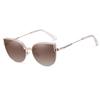Women's Decorative Glasses  Blue Light Blocking Magnetic Clip On Rimless Glasses With Polarized Sunglasses Lenses UV400