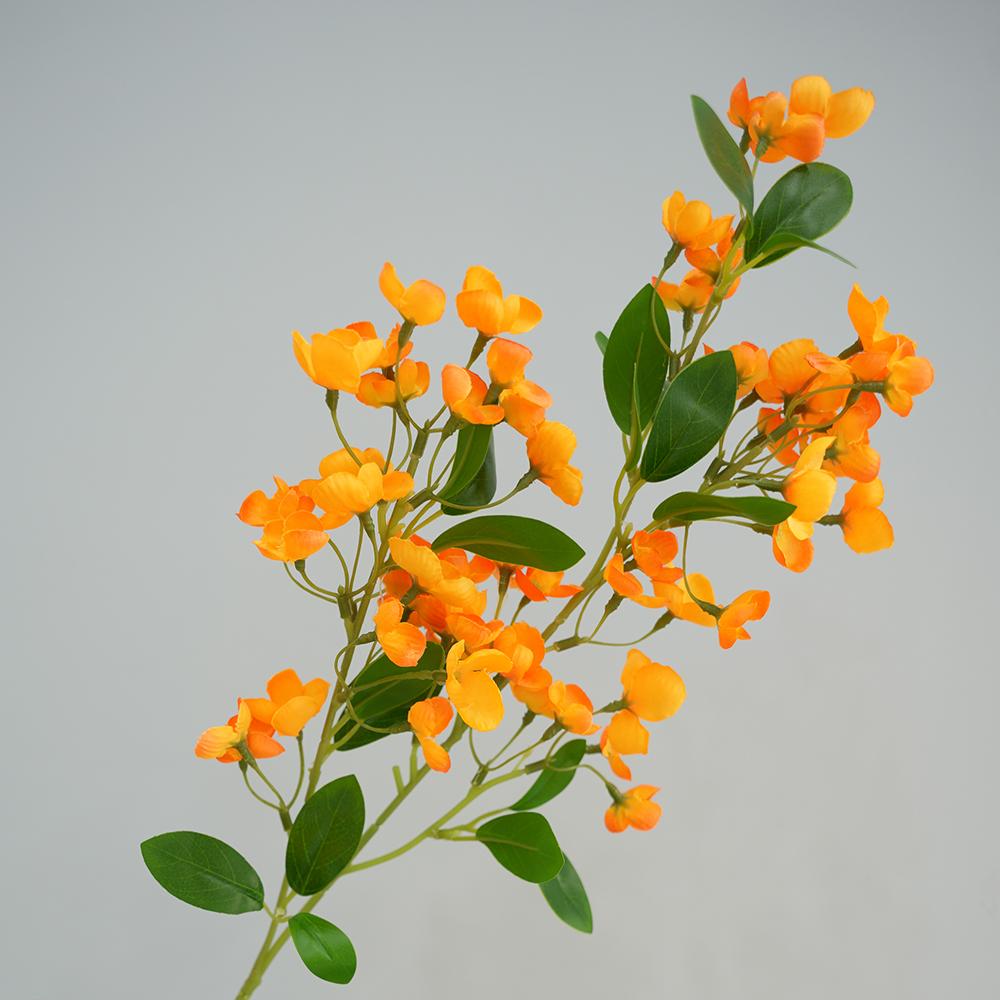 

1/3Pcs Babys Breath Artificial Flowers Gypsophila Fake Lilac Flowers with Long Stem Faux Flower Bulk for Wedding Bridal Bouquet 1Pc оранжевый