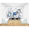 Modern Simple Wallpaper Black And White Circle Mural Living Room Bedroom Tv Wall Photo Wallpaper