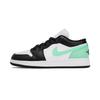 Jordan Air Jordan 1 Low Top Vintage Basketball Shoes Men's Black White Green 553558-131(Team85-)