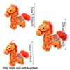 Cute Horse Year Mascot Keychain Plush Lucky Horse Doll Chinese Zodiac Horse Doll  Home Decor