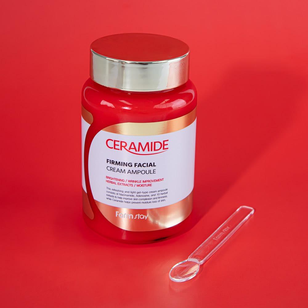 Farmstay Ceramide Firming Facial Cream Ampoule Deep Moisturizing 250ml