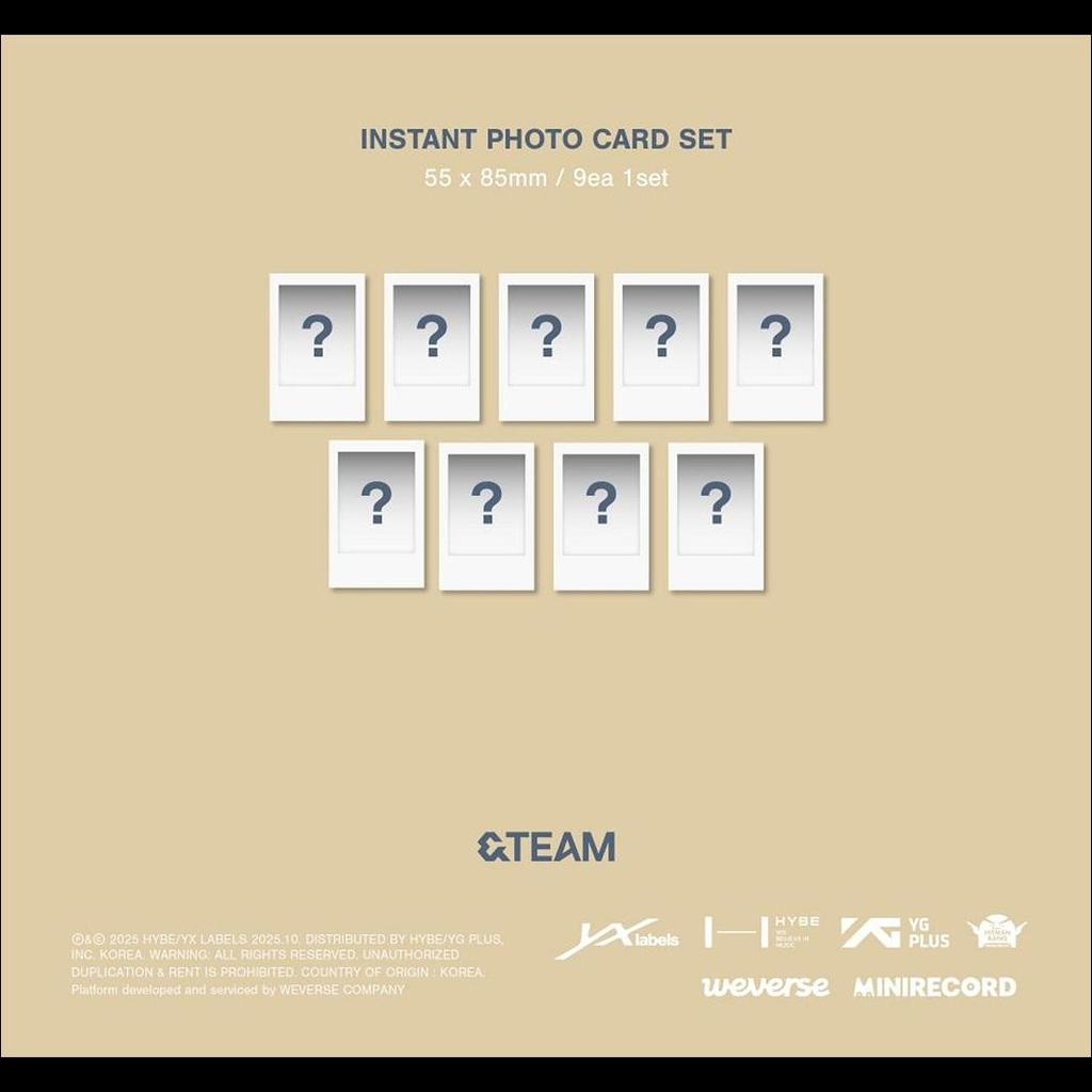 [Pre-order] &TEAM - Back to Life Photocard Box (Weverse Albums ver.) / KR 1st Mini Album