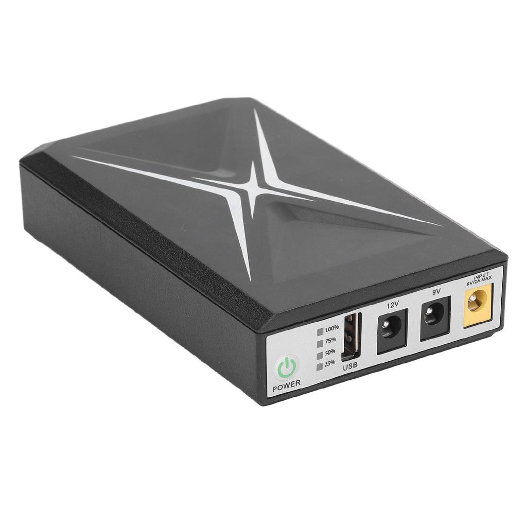 Uninterruptible Power Supply 8800mAh High Capacity Compact UPS System for Camera WiFi Router 9VDC Input