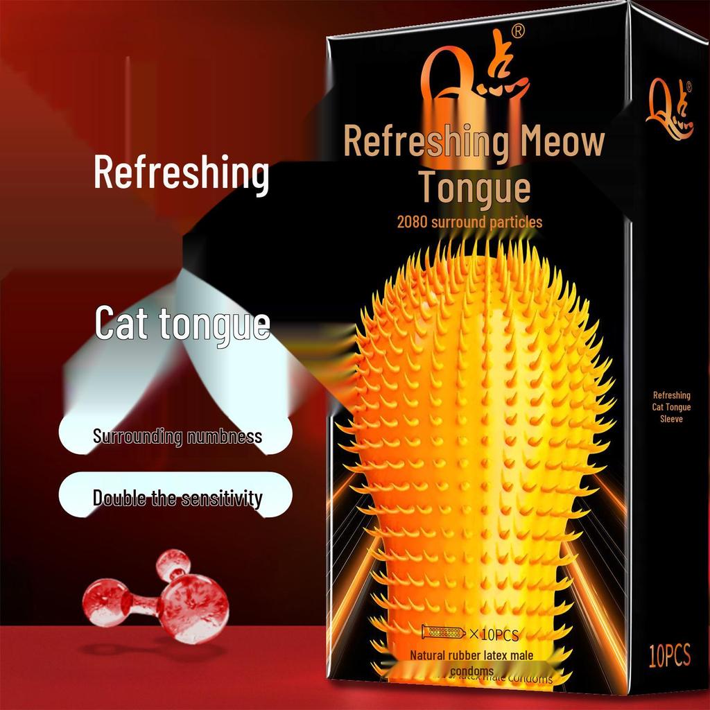 Q Point Ultra-Thin Stimulating Condoms with Clitoral Wolf Tooth Texture - Long-Lasting Safety for Couples.