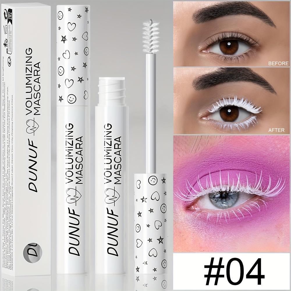 Dunuf Wasserdichte 8-Farben-Mascara - Natürlicher Schwung & Verlängerung, Sanft zu den Augen, Pflanzliches Squalan, Perfekt für alle Hauttypen