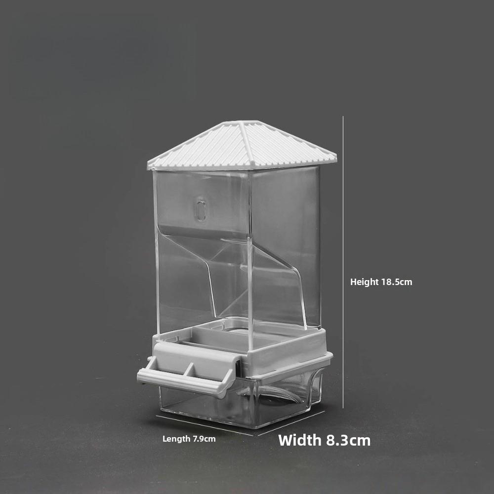 New Automatic Bird Feeding Bowl No Mess Large Capacity Parrot Feeder Easy Clean Transparent Food Container For Small Birds