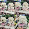 Plush Sheep Keychain With Grid Skirt For Girls Gift And Bag Decoration
