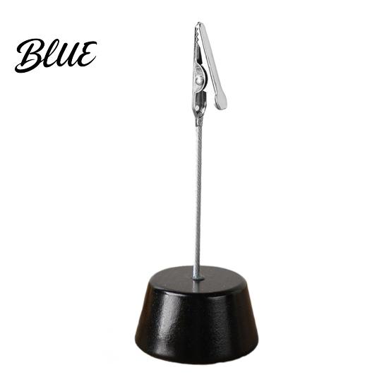 Waterproof Wooden Clip Wood Place Card Holder with Metal Clip Small Table Number