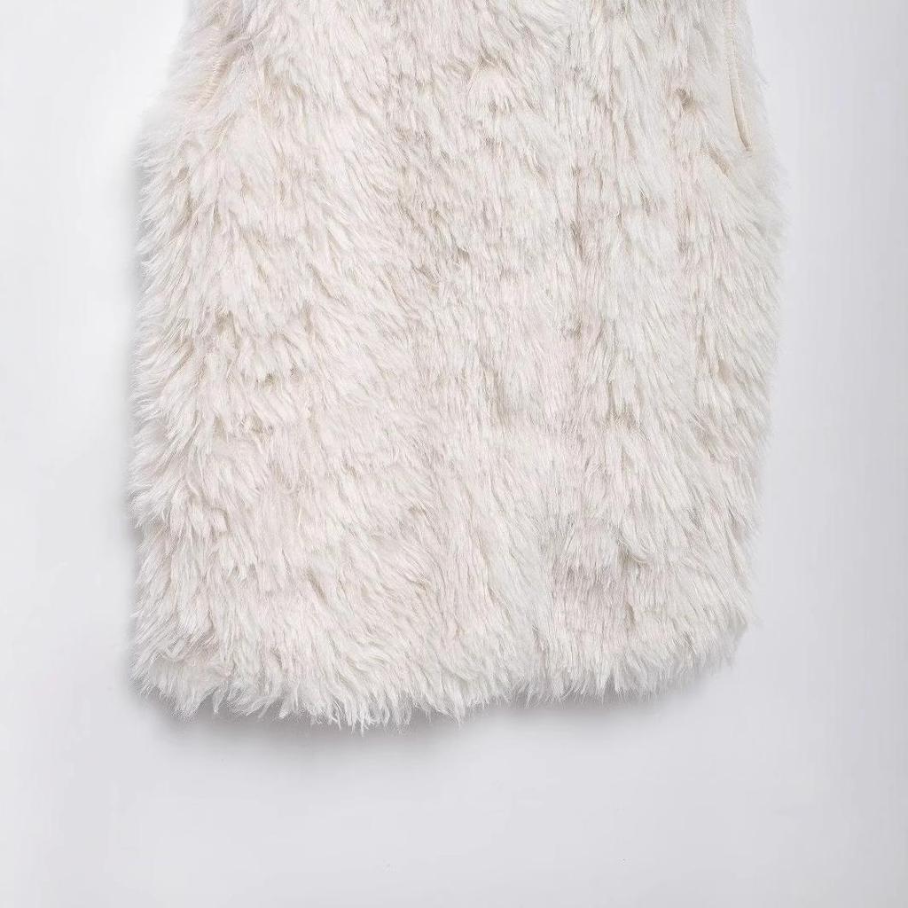 2024 Herbst/Winter Damen Kunstfell Ärmellose Weste - Europäischer & Amerikanischer Stil