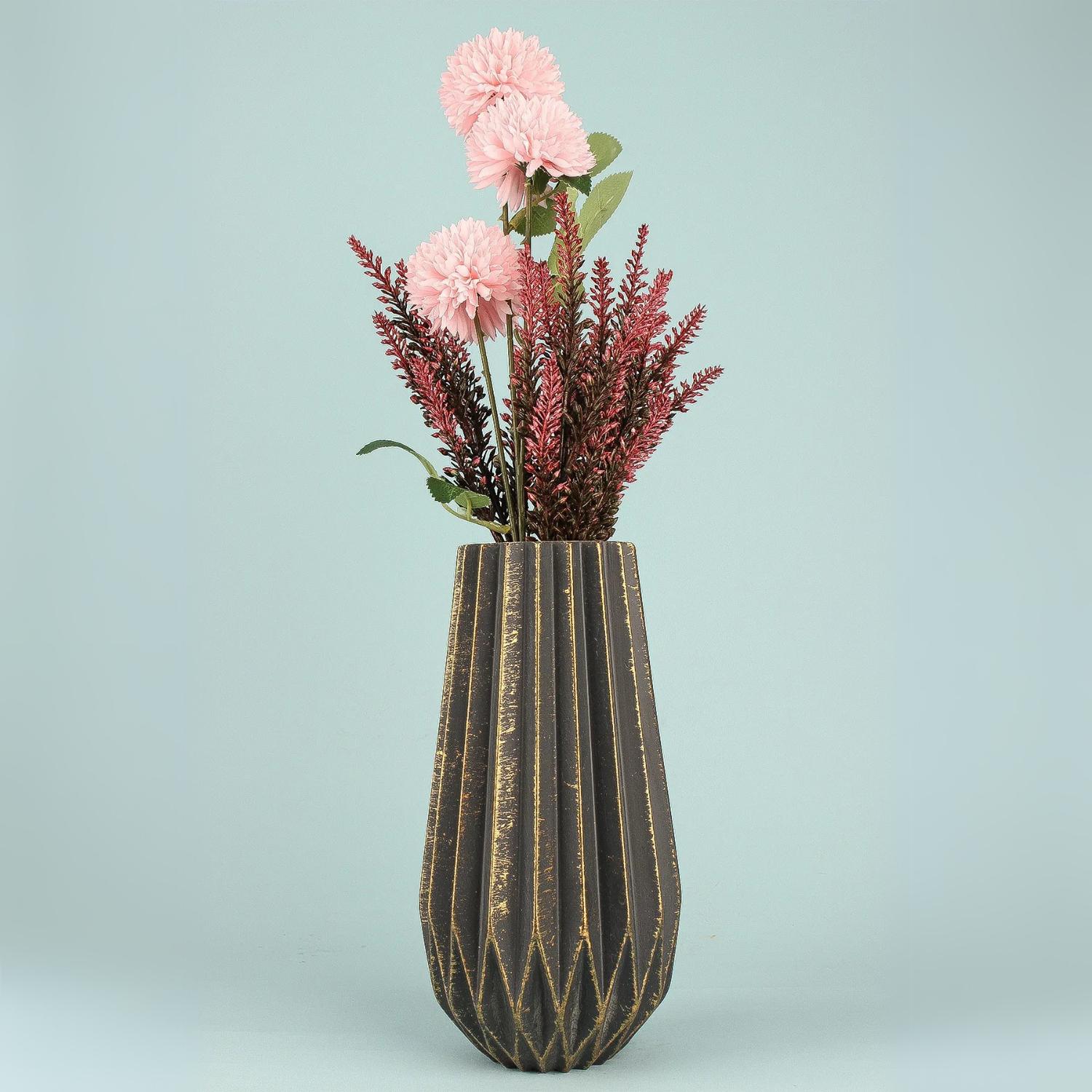 

Brise Handmade Ceramic Vase 25 cm сірий колір