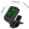12-snarige Gitaartuner, Clip-on Gitaartuner, Multifunctionele Akoestische Gitaartuner, Tuner voor Akoestische Gitaar, Tuner voor Viool, Tuner voor Gitaar.