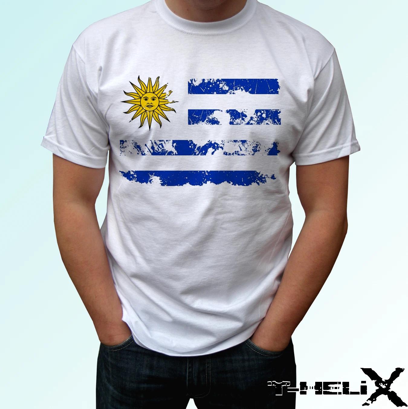 Uruguay Flag - white kids boys T-Shirt top country design - s s kids baby sizes 110