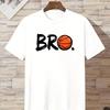 Men's Paly Basketball Boy pattern print 100% pure cotton casual loose short-sleeved T-shirt top garment
