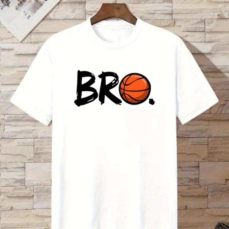 Men's Paly Basketball Boy pattern print 100% pure cotton casual loose short-sleeved T-shirt top garment