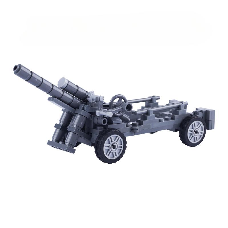 

S.F.H Howitzer Artillery Military Ruin Scene Soldier Figurine Building Block Accessories Toy XH9026-9029