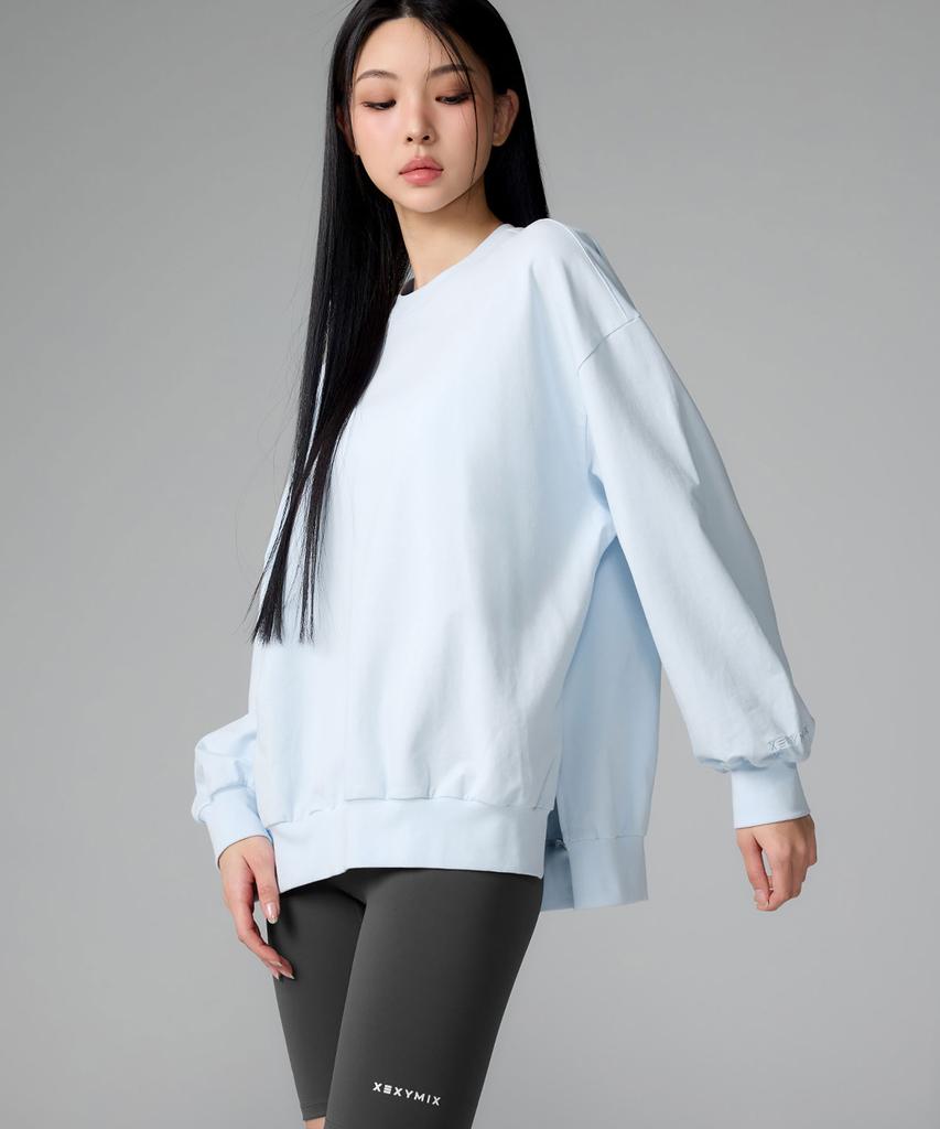 XEXYMIX Soft Side Slit Sweatshirt Xfl1Tl1106