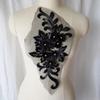 Rhinestone Embroidery Sew Patch 3D Flowers Lace Appliques Appliques Wedding Gown Appliques