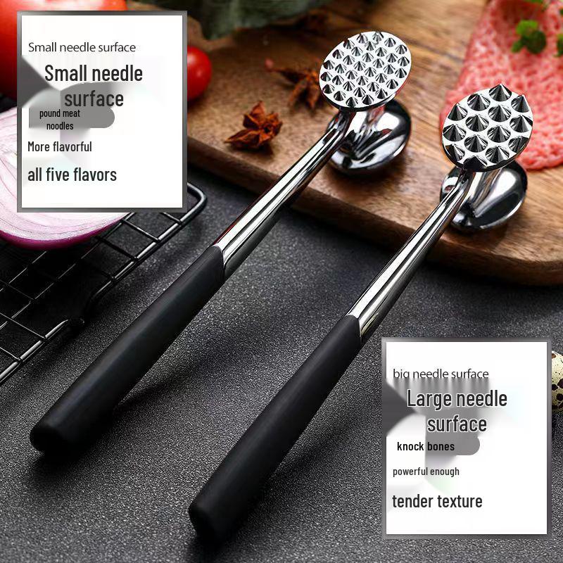 Stainless Steel Double-Sided Meat Tenderizer Hammer