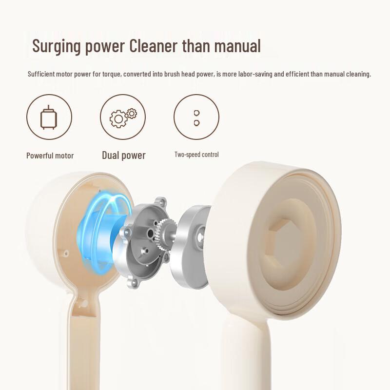 DOCO LAB Electric Bath & Massage Brush CN plug (adapter included)