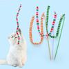 Interactieve Kattenhengel Speels Prikstok met Rinkelende Belletjes Krasbestendig Bijtbestendig Schattige Cartoon Verlicht Verveling Zachte Kattenprikstok