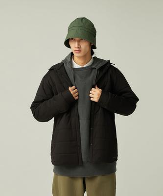Snow Peak Гнучка утеплена сорочка Довгий розмір SW-25AU003 (Чоловіче/Жіноче, Рукав, ЧОРНИЙ, M)