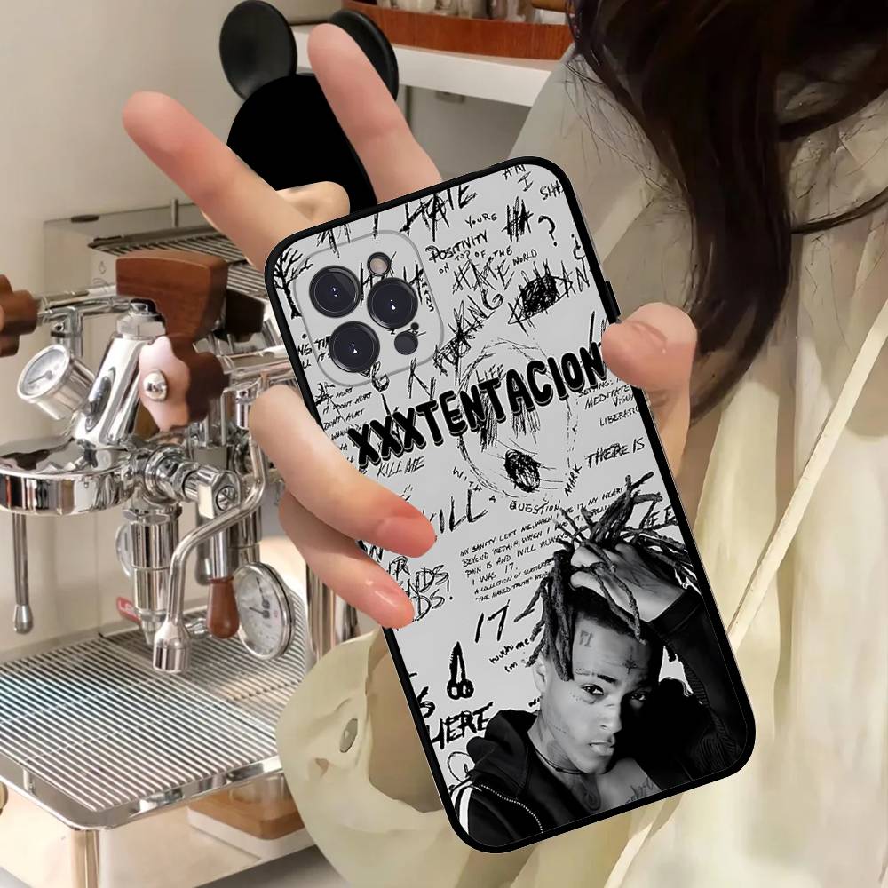 Rapper X-XXXTentacionS Phone Case For Iphone 17 Air 16 15 14 13 12 11 Pro Max 16 15 14 Plus TPU Soft Case