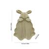 Good-Bunny Serving Tray Bunny Shaped Snack Platters Easter Wooden Serving Plates Rustic Decorative Charcuterie Board Parties
