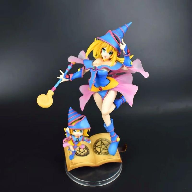 Dark Magician Girl Action Figure With Mana Magic Form Boxed Pvc Statue On Magic Book Base For Anime Game Fans