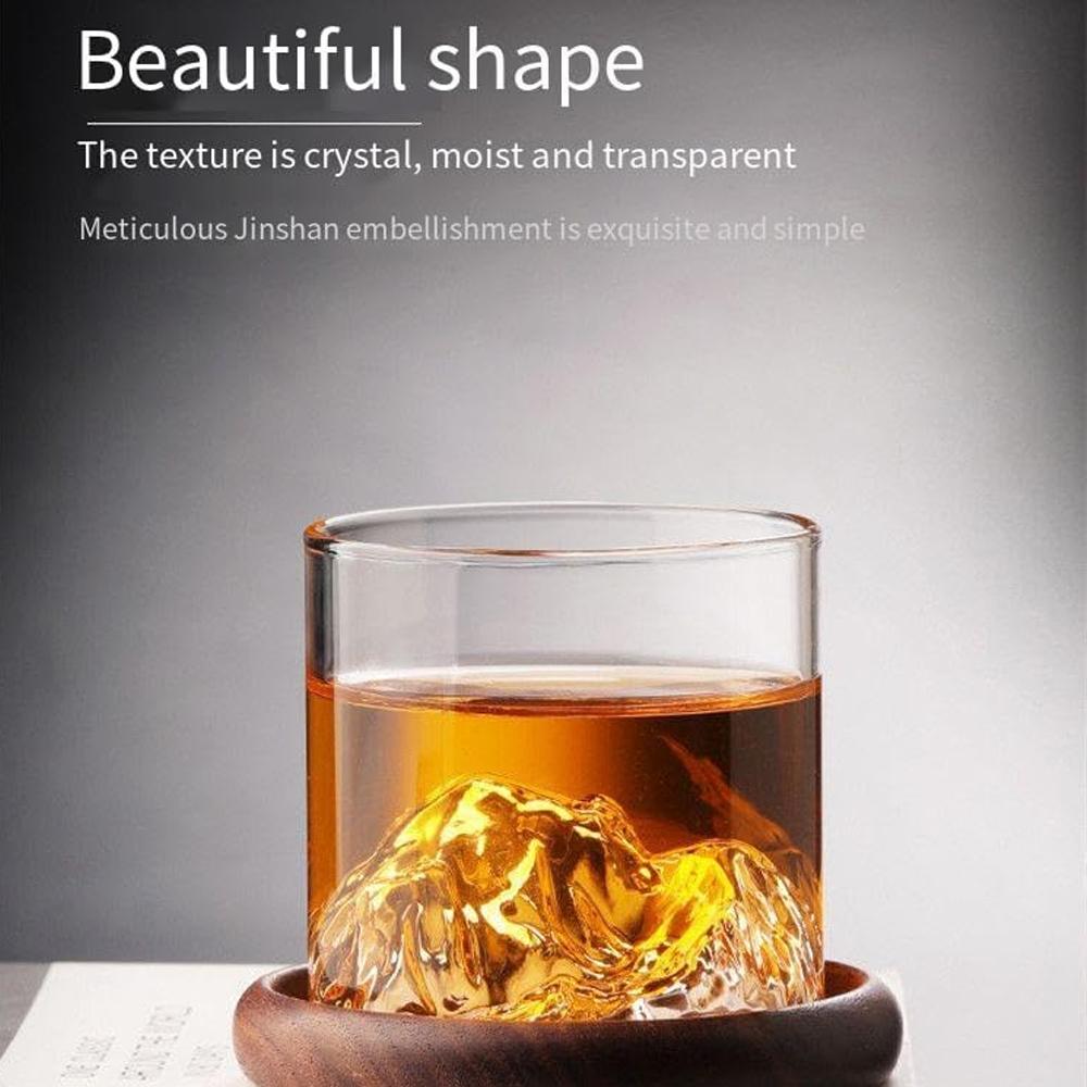D5 175/300ML Whiskey Soda Glass Cup Bar Juice Beer Beverages Transparent Mountain Viewing Cup Glass Party Wine Glass Water Cup