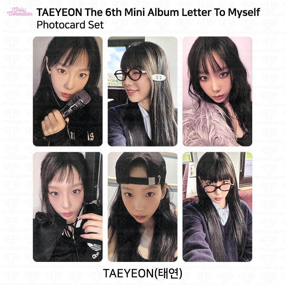 

Taeyeon 6th Mini Album Letter To Myself Официальная фотокарточка KPOP K-POP SNSD Full Set (6pcs)