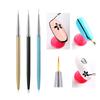 3Pcs Nail Art Liner Brushes French Stripe 3D Tips Line Stripes Diy Drawing Pen Uv Gel Brushes Painting Manicure Nail Tool Sets