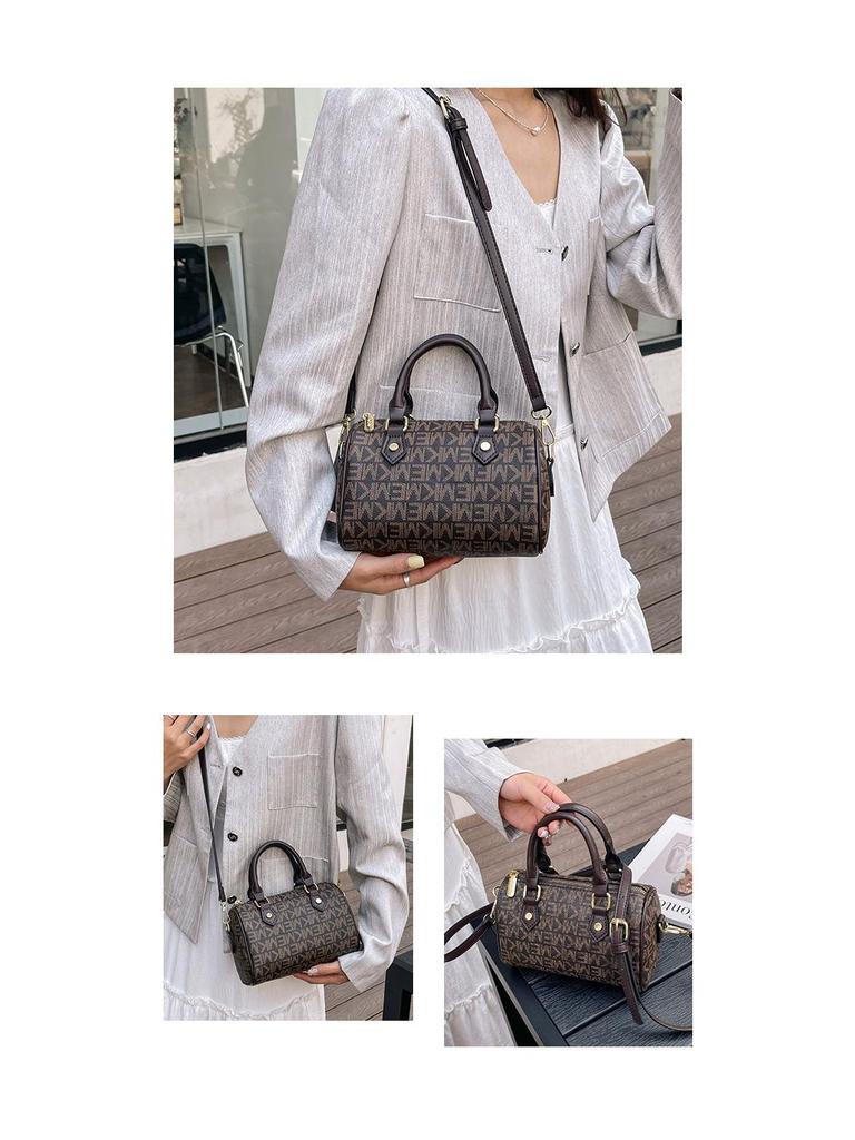 2025 Women's Classic Monogram Boston Pillow Bag - Versatile Fashion Handbag & Crossbody Shoulder Bag