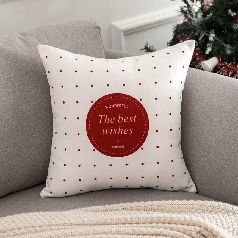 Christmas Cartoon Pillow cover,Santa Claus,reindeer,snowman,cute Pillowcase,home Celebration,red Creative Gift
