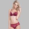 Conjunto de ropa interior sin costuras para mujer, sujetador Sexy de copa 1/2 y bragas de malla, copa fina francesa, lencería cómoda, sostén push-up, Europa