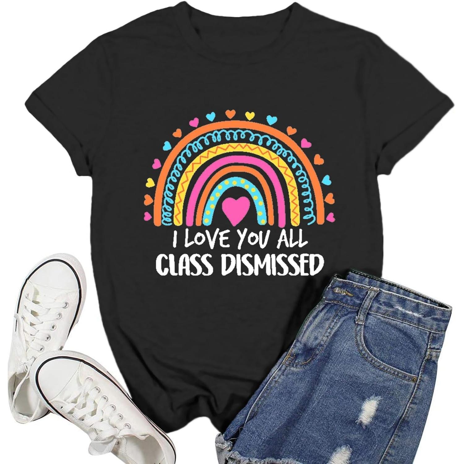 Teacher Shirts for Women Preschool Teacher Tshirt Flower Tee Tops S чёрный