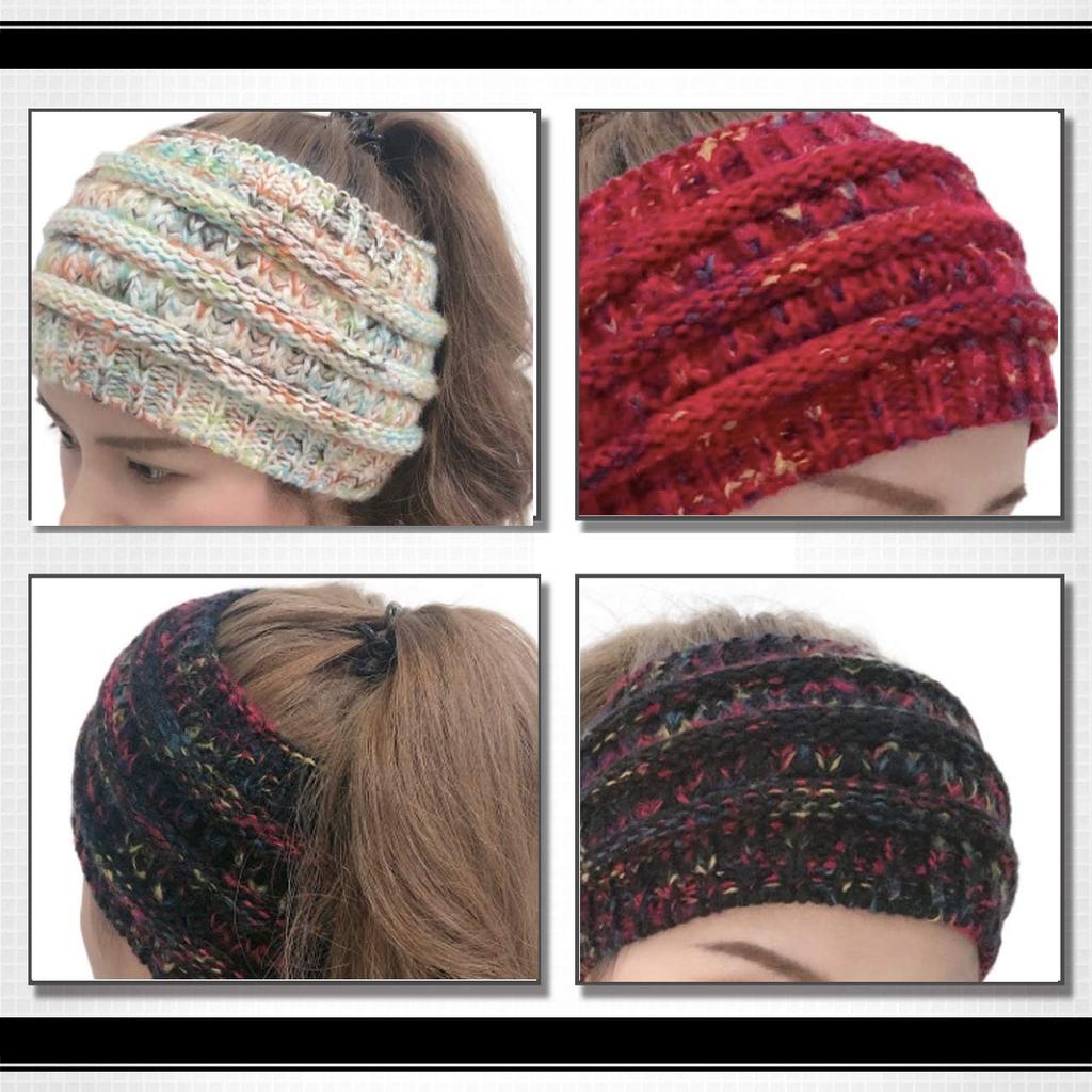 WHITE FANG Knit CA287 Women's Hat, Hat, Cap, Spring, Autumn, Winter, Hairband, Stylish, Popular, Casual, (03 Red)