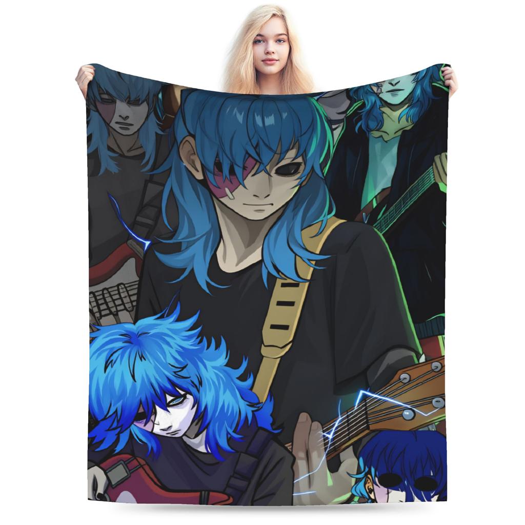 Sally Face Game Anime SF Flannel Blanket Winter Warm Soft Bedding Throws for Boy Girl Couch Bed Pattern Bedspread Sofa Bed Cover