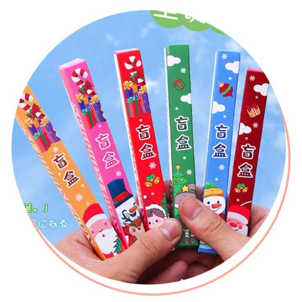 Quick Drying Christmas Blind Box Writing Supplies Press Black Ink Gel Pen Gel Pen Christmas Gifts