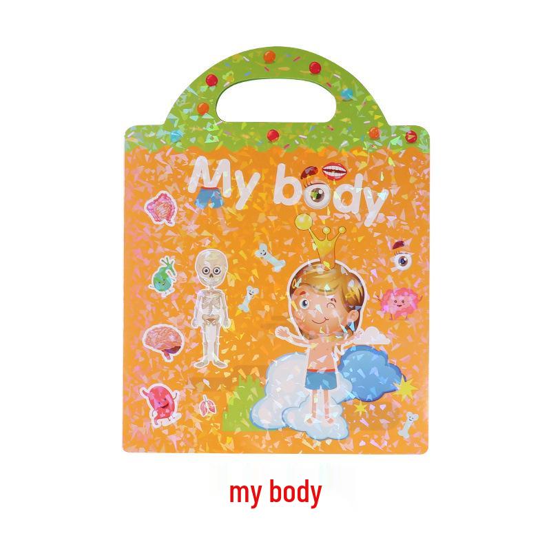 Kindergarten Educational Scene Stickers: DIY Focus Training Quiet Book