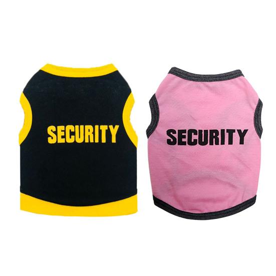 Dog Vest Letter Printed Breathable Cotton Fashion Puppy Vest for Daily Wear