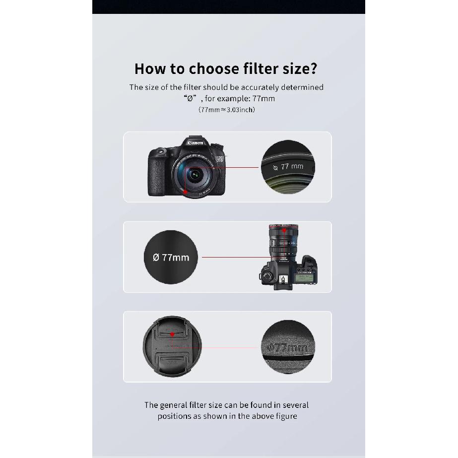 White Soft Filter Softens and brightens the image For Canon Sony Nikon Fuji DSLR Camera Lens 43/46/49/52/55/58/62/67/72/77/82mm