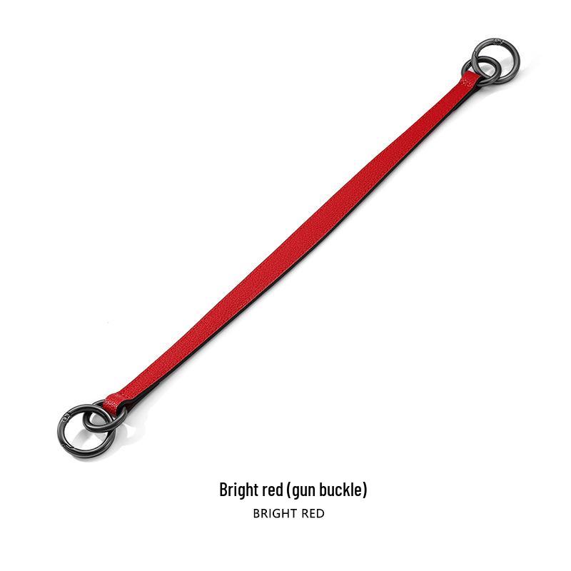 Litschi-Narben-Handtaschenriemen: Einzelschulter & Doppelring-Hardware