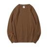 Cross-border round neck healthy cotton casual sweater pullover loose top printed logo trendy fashion long sleeve T-shirt autumn