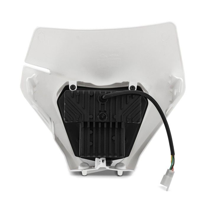 Phare LED + plaque pour KTM EXC / EXC-F / Freeride / Enduro / SMC 14-25 SW3 blanc