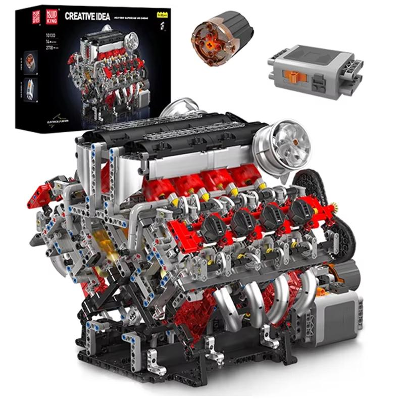 Superior-Grade Mould First-Class King First-Class 10130 High-Standard The Premium-Quality F488 Premium-Quality Supercar Superior-Grade V8 Engine