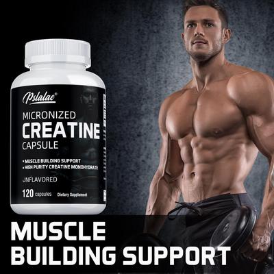 Micronized Creatine, Helps Support Strength, Endurance and Overall Muscle Health, 120 Capsules