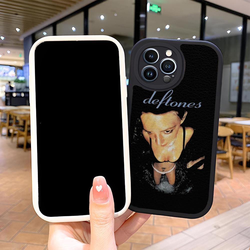 Black Cat Deftones Phone Case for Iphone 16 15 13 12 14 11 Pro Max Mini X Xr Xs 8 7 Puls Lambskin Cover