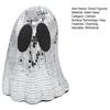 Halloween Disco Ghost Decor Glitter Silver Ghost Disco Mirror Ball Tabletop Decoration for Indoor Tiered Tray Home Decor