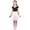 Big Girls Knee Length Skater Skirts A-Line Full Circle Stretchy Sundress Summer Party Casual Daily Wear